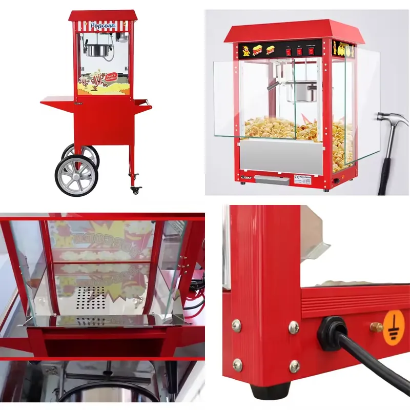 Popcorn Vending Machine - Hot Air Commercial Popcorn Maker Machine