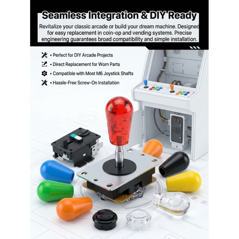 1 PCS M6 Joystick  American Ba - Joystick Arcade Parts review and price