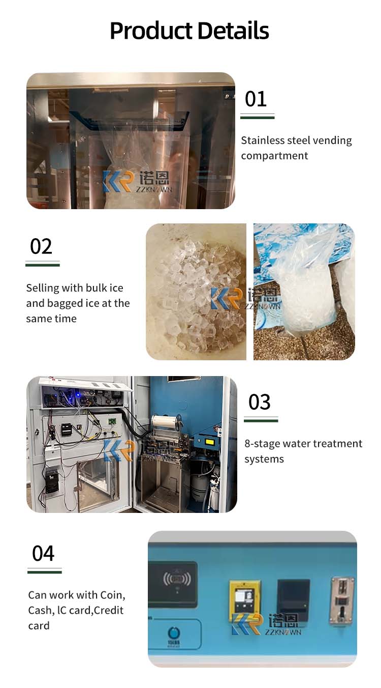 Customized Automatic Ice Vendi - Commercial Vending Machine review and price