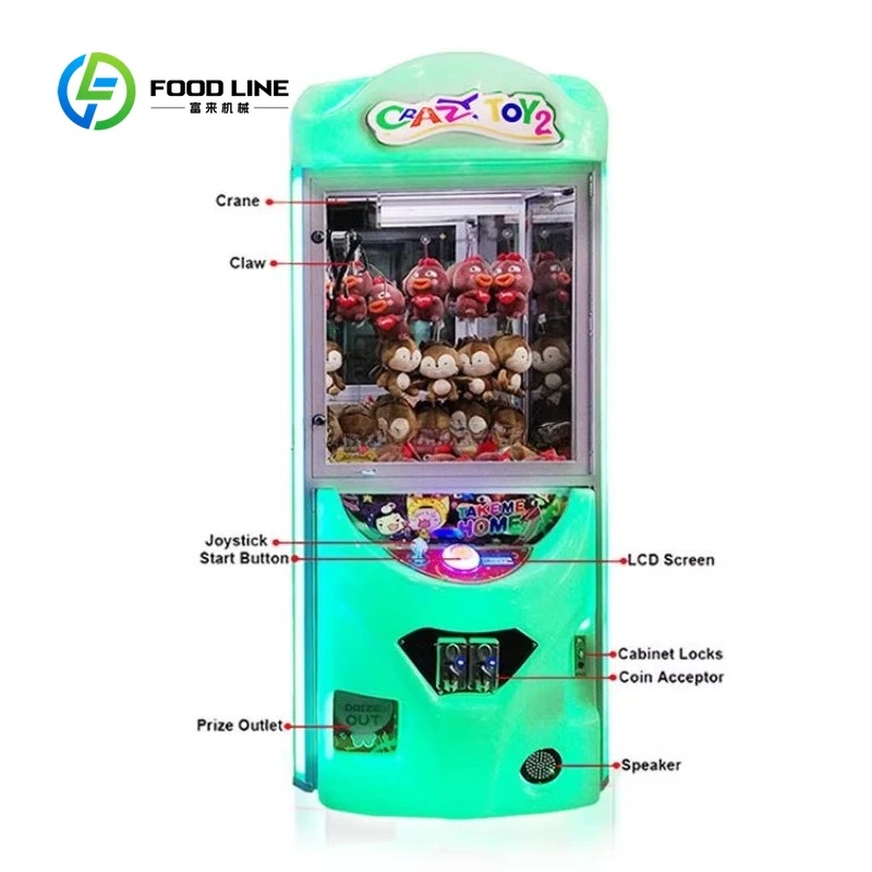 Customized Coin Operated Arcad - Arcade Toy Claw Vending Machine review and price