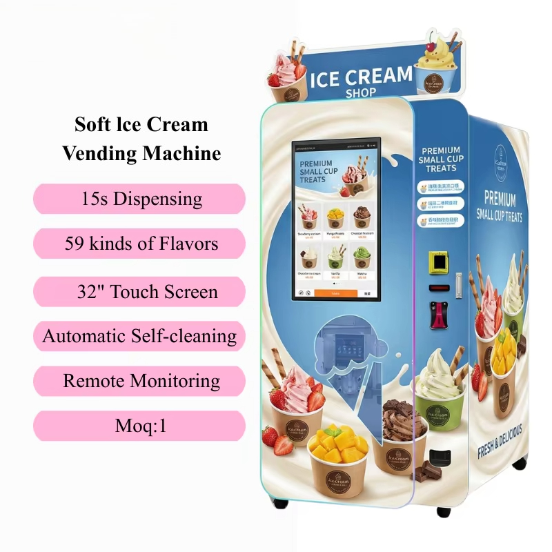 Customized Soft Ice Cream Vend - Popcorn Vending Machine review and price