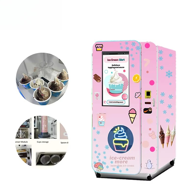 Customized Soft Ice Cream Vend - Popcorn Vending Machine review and price