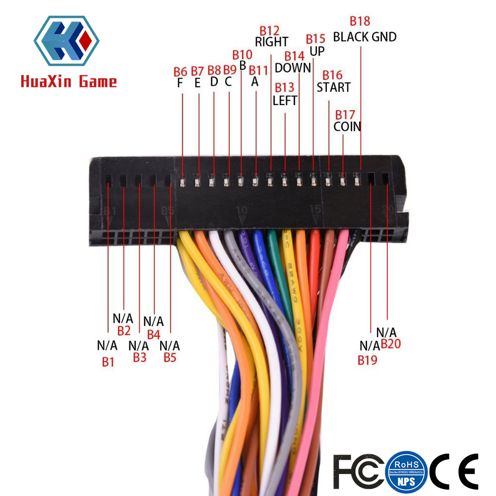 Arcade 40 Pin Cabinet Wire Har - Arcade Button Pcb review and price