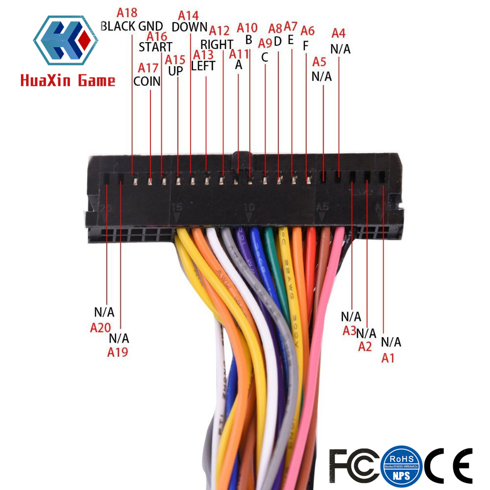 Arcade 40 Pin Cabinet Wire Har - Arcade Button Pcb review and price